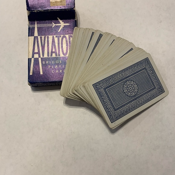 Vintage Aviator Bridge Size Playing Card - Picture 5 of 6